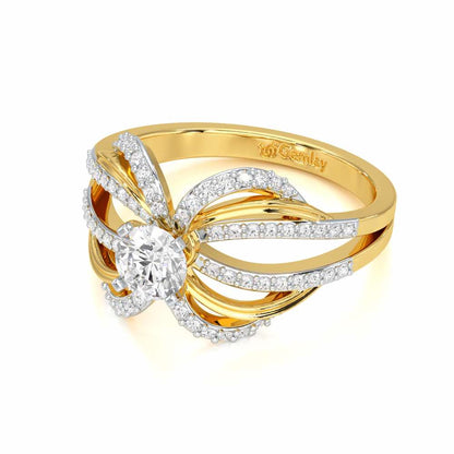 Mystic Grace Solitaire Ring - Yellow Gold - Image 2