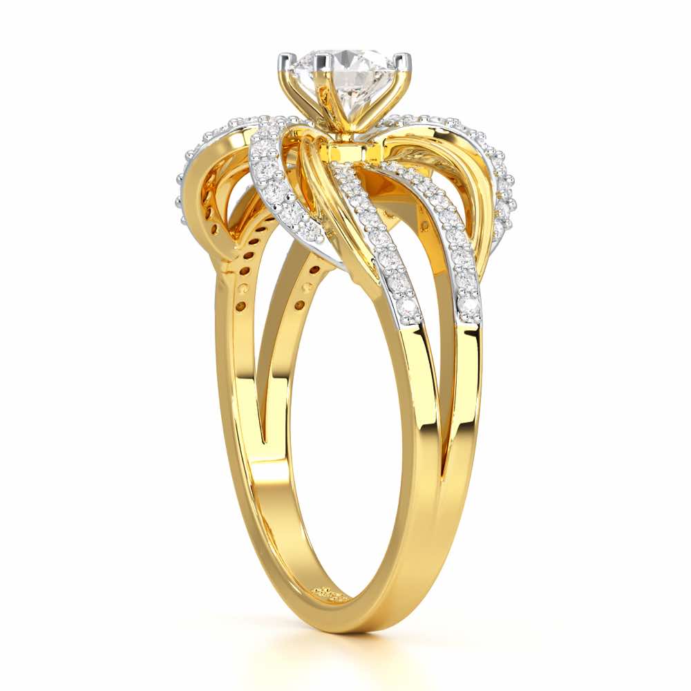 Mystic Grace Solitaire Ring - Yellow Gold - Image 3