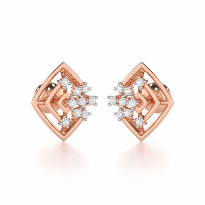 Mystic Trinket Silver Earrings - Rose Gold - Image 1