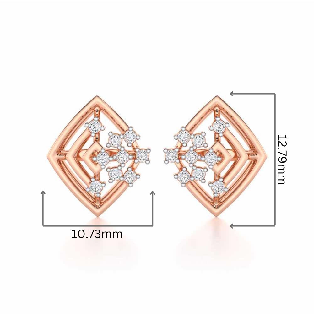 Mystic Trinket Silver Earrings - Rose Gold - Image 2