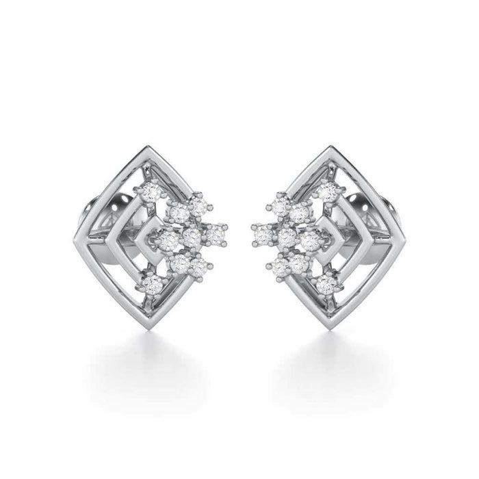 Mystic Trinket Silver Earrings - White Gold - Image 1