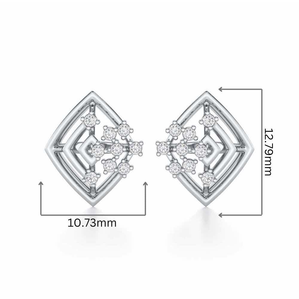 Mystic Trinket Silver Earrings - White Gold - Image 2