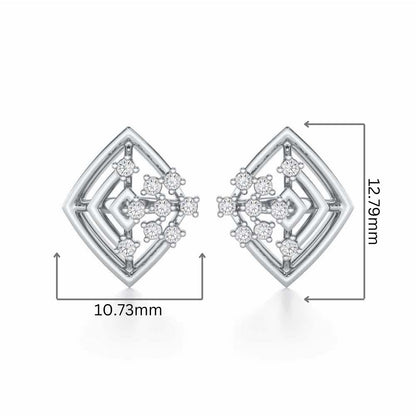Mystic Trinket Silver Earrings - White Gold - Image 2