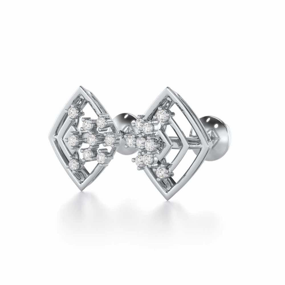 Mystic Trinket Silver Earrings - White Gold - Image 3
