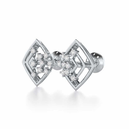 Mystic Trinket Silver Earrings - White Gold - Image 3