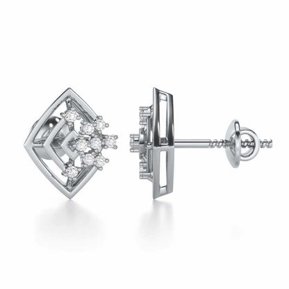 Mystic Trinket Silver Earrings - White Gold - Image 4