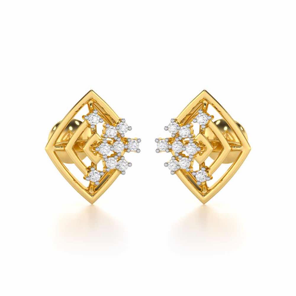 Mystic Trinket Silver Earrings - Yellow Gold - Image 1