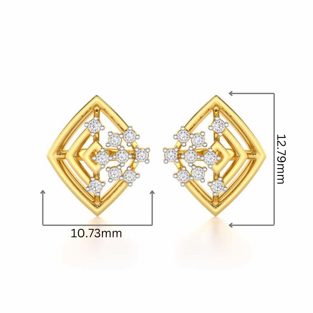 Mystic Trinket Silver Earrings - Yellow Gold - Image 2