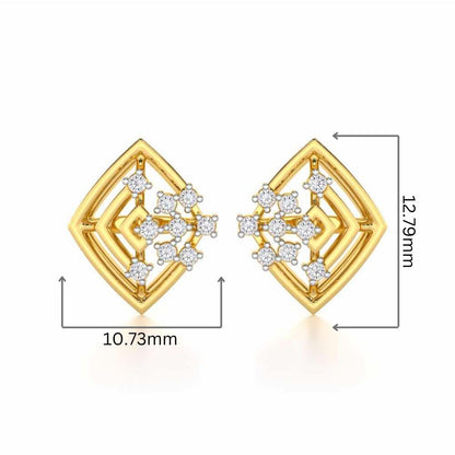 Mystic Trinket Silver Earrings - Yellow Gold - Image 2