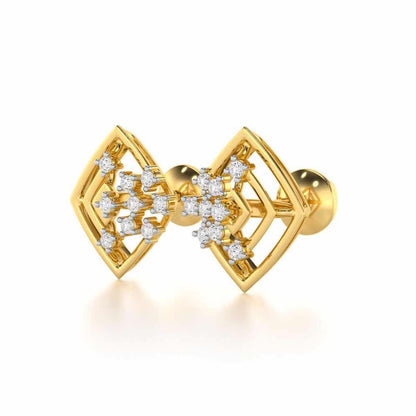 Mystic Trinket Silver Earrings - Yellow Gold - Image 3
