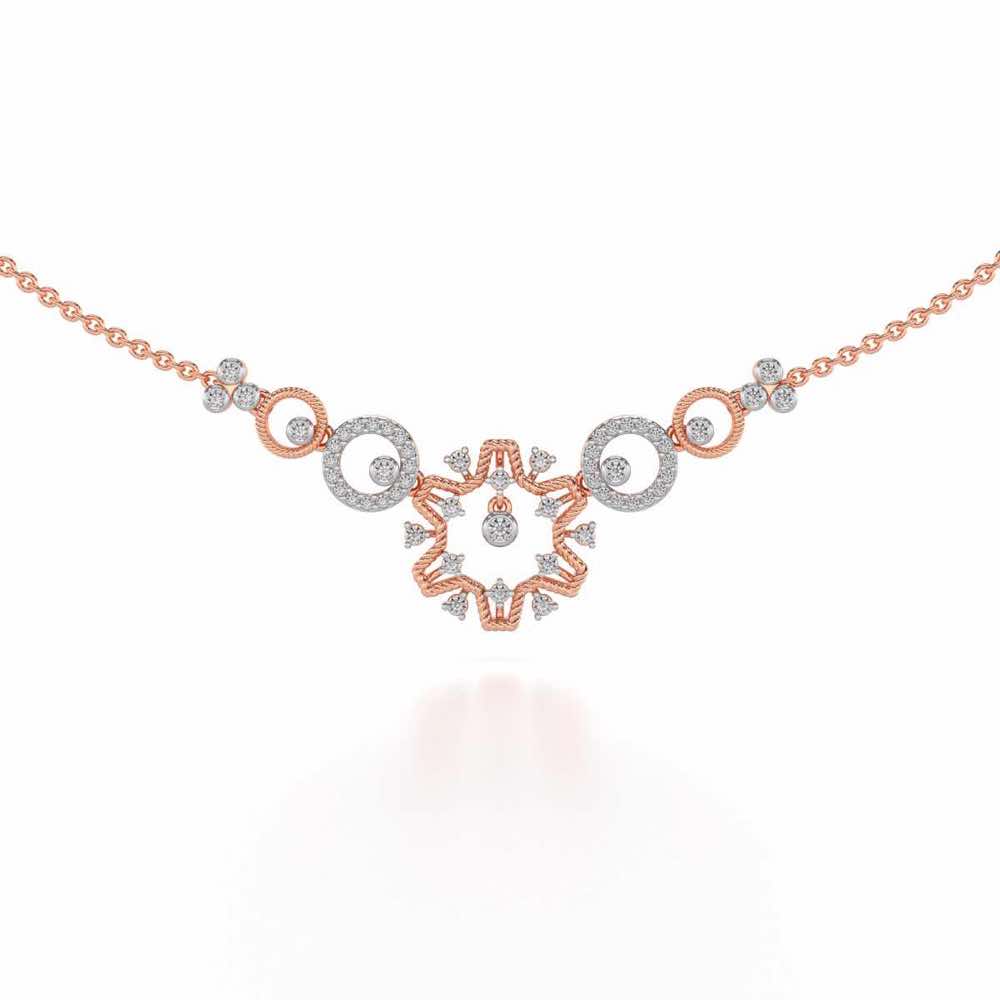 Mystical Sunshine Silver Necklace - Rose Gold - Image 1