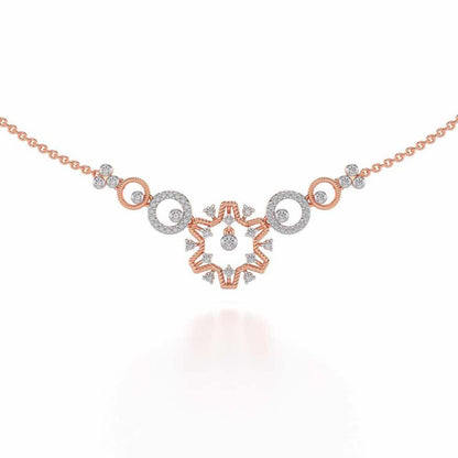 Mystical Sunshine Silver Necklace - Rose Gold - Image 1
