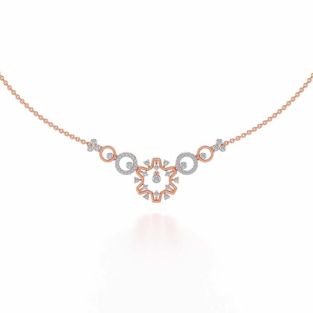 Mystical Sunshine Silver Necklace - Rose Gold - Image 2