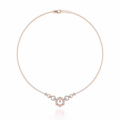 Mystical Sunshine Silver Necklace - Rose Gold - Image 3
