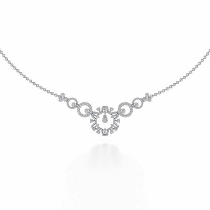 Mystical Sunshine Silver Necklace - White Gold - Image 2