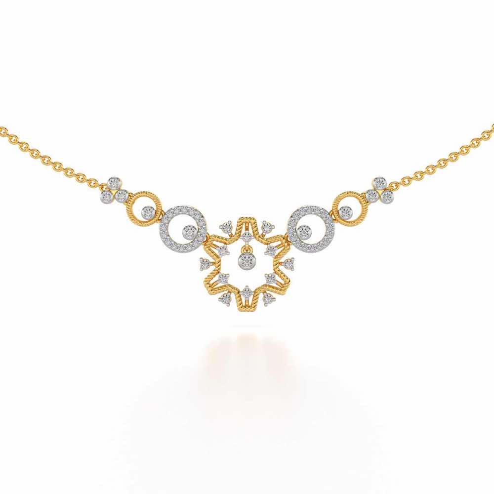 Mystical Sunshine Silver Necklace - Yellow Gold - Image 1