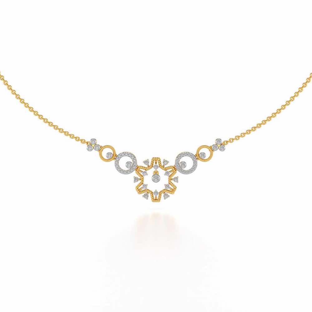 Mystical Sunshine Silver Necklace - Yellow Gold - Image 2