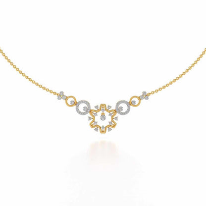 Mystical Sunshine Silver Necklace - Yellow Gold - Image 2