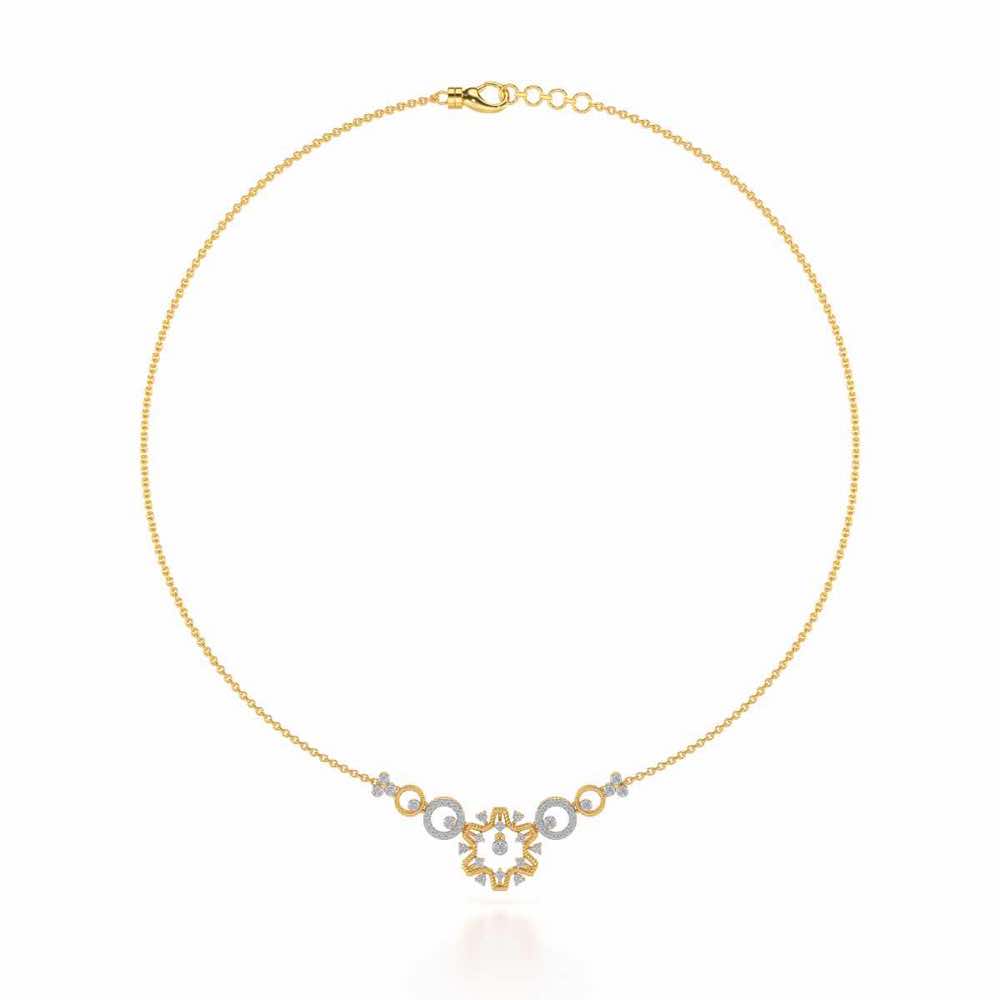 Mystical Sunshine Silver Necklace - Yellow Gold - Image 3