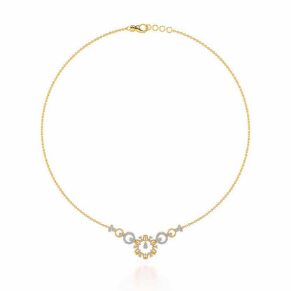 Mystical Sunshine Silver Necklace - Yellow Gold - Image 3