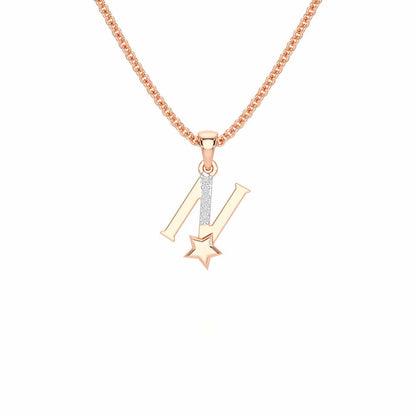 N-Glint Silver Pendant - Rose Gold - Image 1