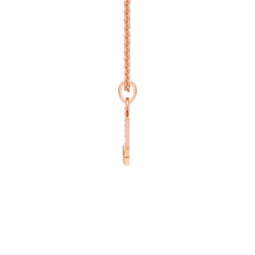 N-Glint Silver Pendant - Rose Gold - Image 3
