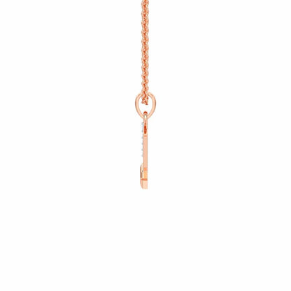 N-Glint Silver Pendant - Rose Gold - Image 3