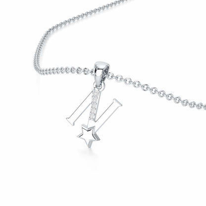 N-Glint Silver Pendant - White Gold - Image 2