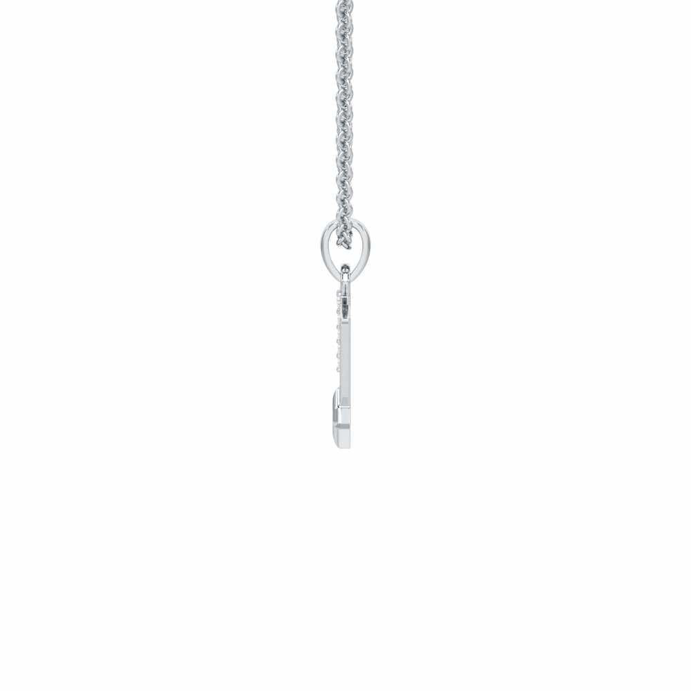 N-Glint Silver Pendant - White Gold - Image 3