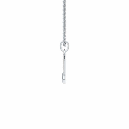 N-Glint Silver Pendant - White Gold - Image 3