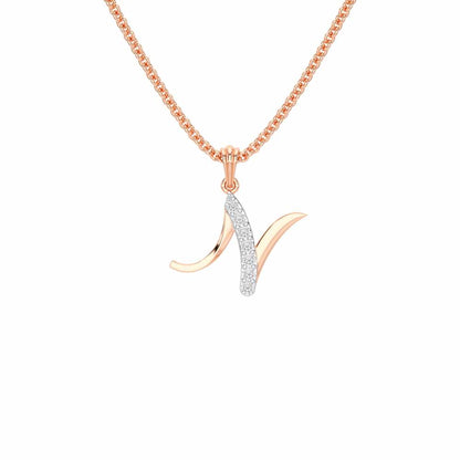N-Luke Silver Pendant - Rose Gold - Image 1