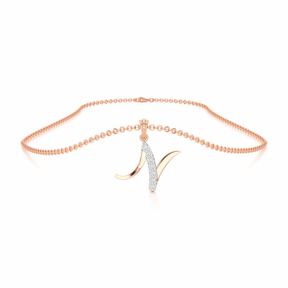 N-Luke Silver Pendant - Rose Gold - Image 3