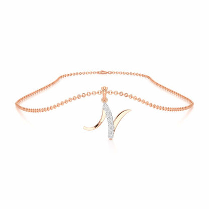 N-Luke Silver Pendant - Rose Gold - Image 3