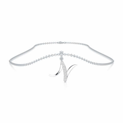 N-Luke Silver Pendant - White Gold - Image 3
