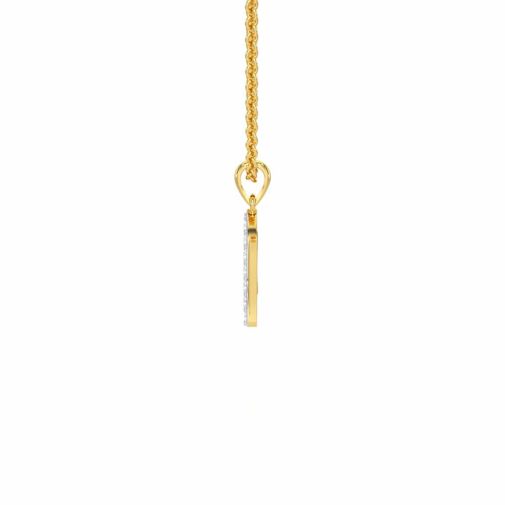 N-Luke Silver Pendant - Yellow Gold - Image 4