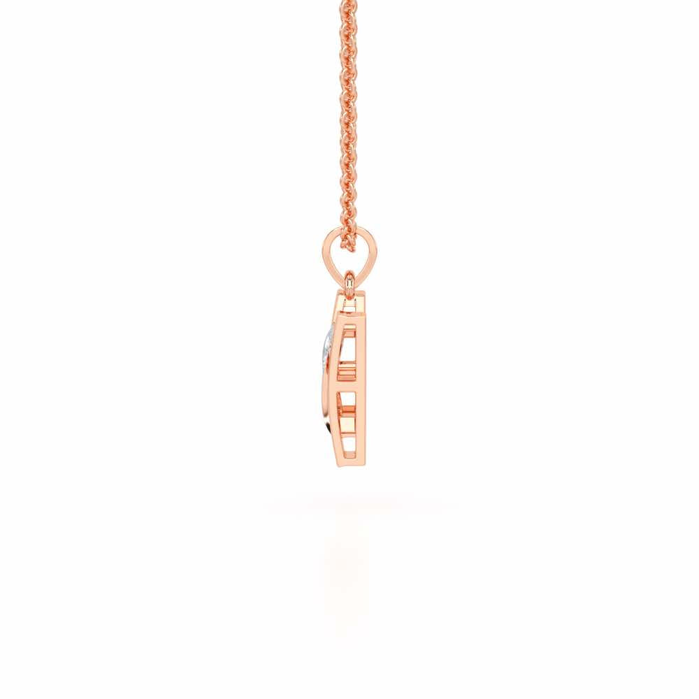 N-Spark Silver Pendant - Rose Gold - Image 3