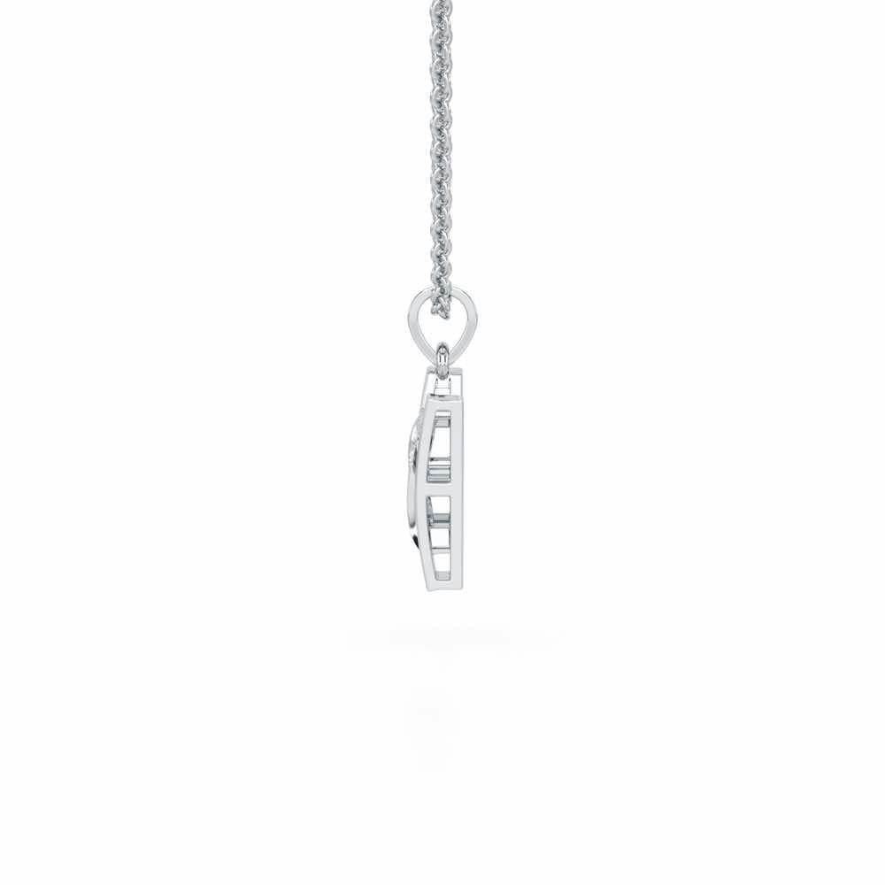 N-Spark Silver Pendant - White Gold - Image 3