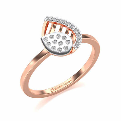 Naisha Silver Ring - Rose Gold - Image 1