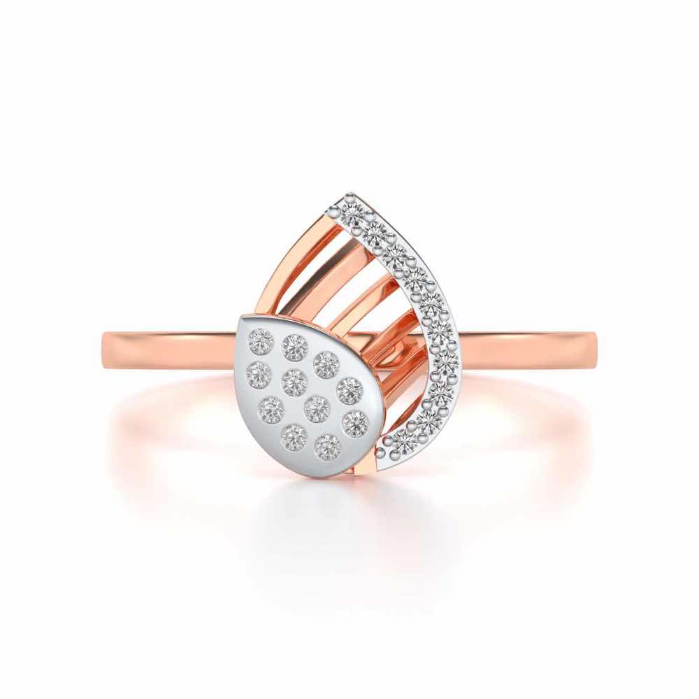 Naisha Silver Ring - Rose Gold - Image 4