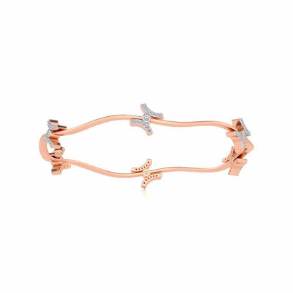 Nakashi Silver Bangles - Rose Gold - Image 4