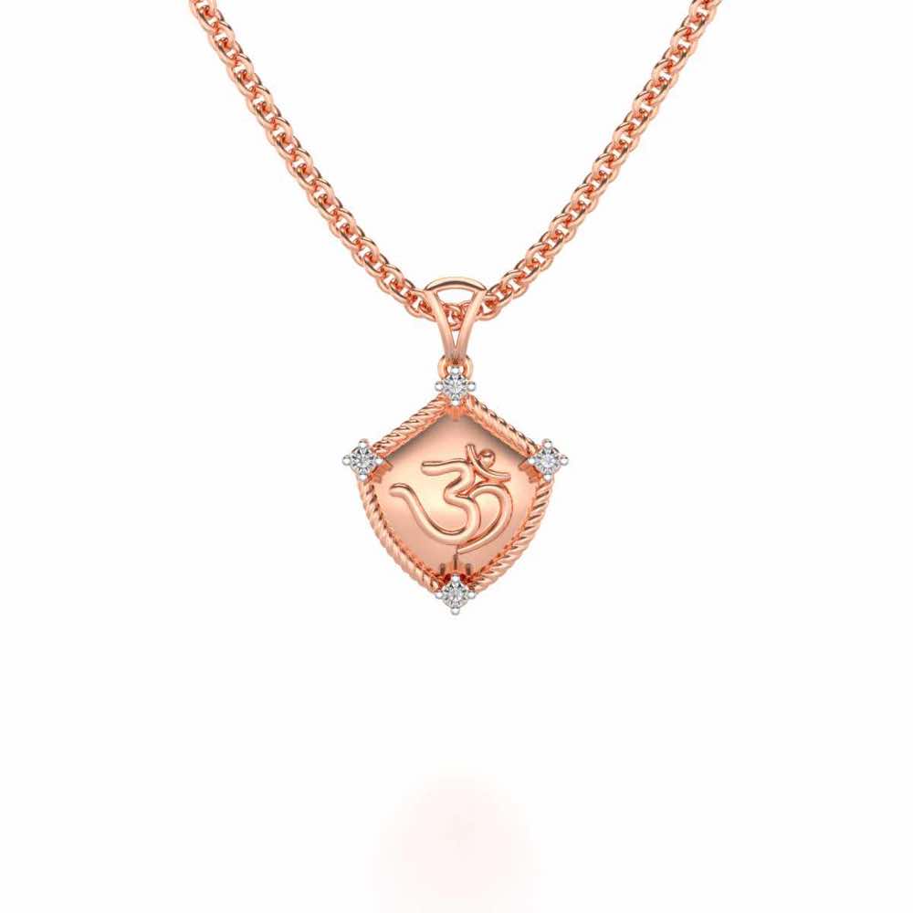 Namoh Silver Pendant - Rose Gold - Image 1