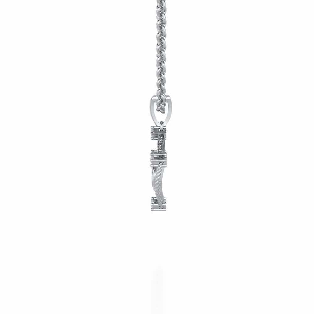 Namoh Silver Pendant - White Gold - Image 3