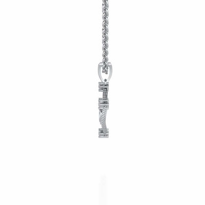 Namoh Silver Pendant - White Gold - Image 3