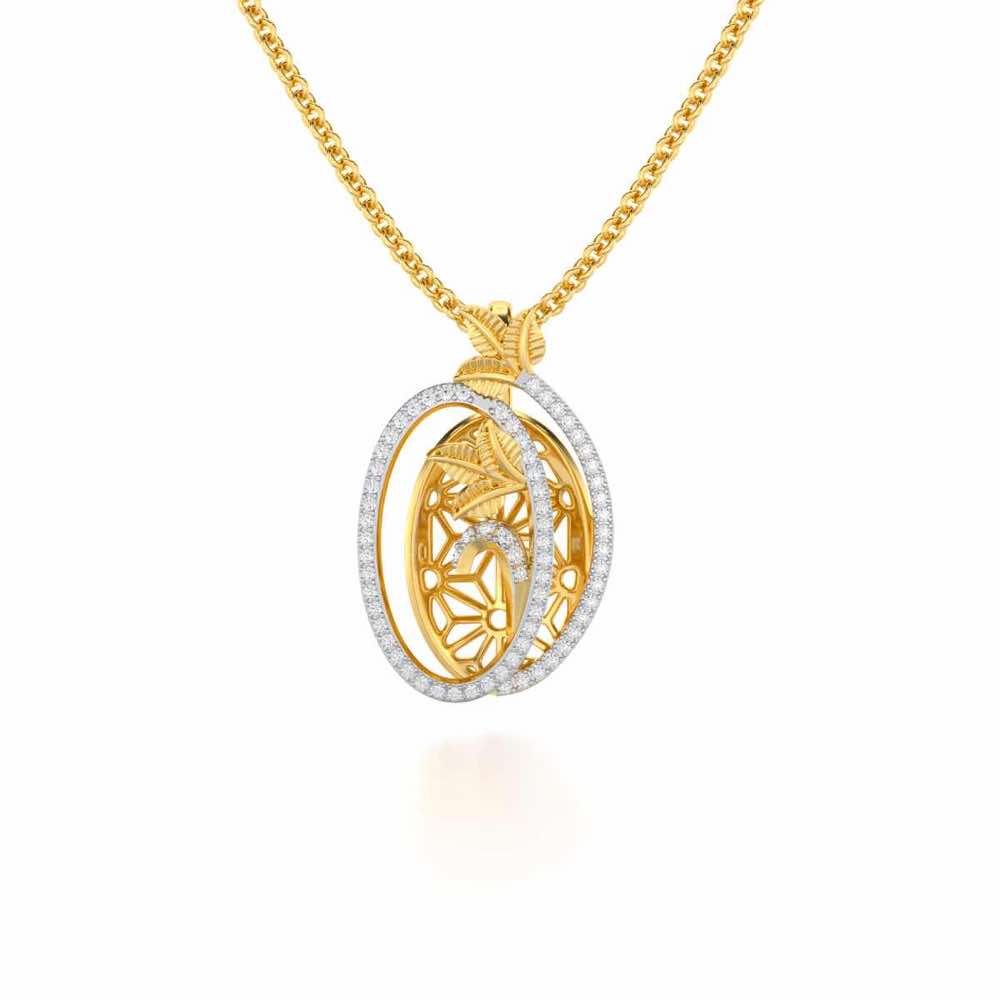 Nature Wheel Silver Pendant