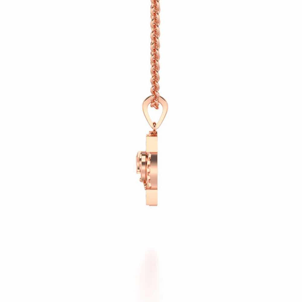 Navi Silver Pendant - Rose Gold - Image 3