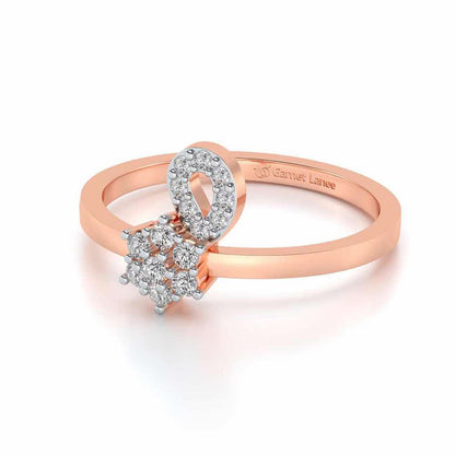 Nayat Silver Ring - Rose Gold - Image 2