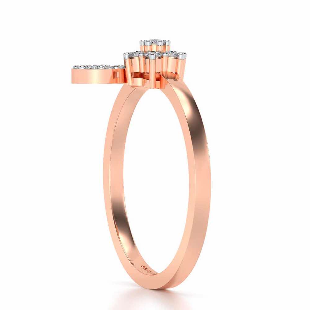 Nayat Silver Ring - Rose Gold - Image 3