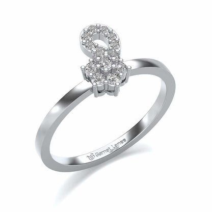 Nayat Silver Ring - White Gold - Image 1
