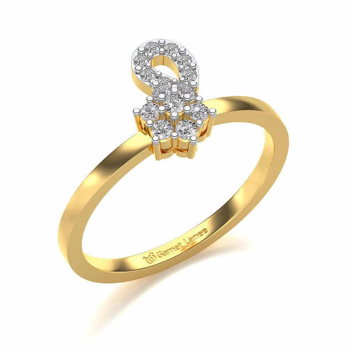 Nayat Silver Ring - Yellow Gold - Image 1