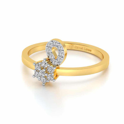 Nayat Silver Ring - Yellow Gold - Image 2